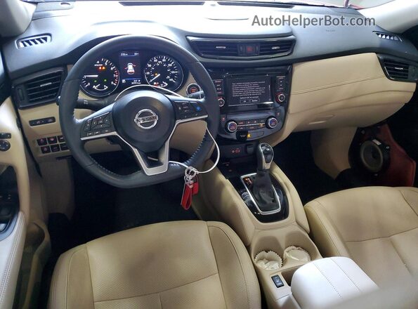 5N1AT2MV1LC702775 2020 NISSAN ROGUE Бордовый Вид панели приборов