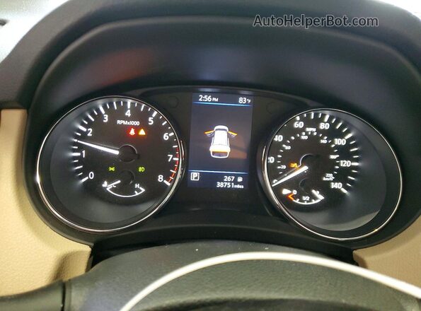 5N1AT2MV1LC702775 2020 NISSAN ROGUE Бордовый Вид щитка приборов