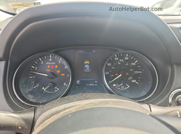 5N1AT2MV1LC709533 2020 NISSAN ROGUE Black Вид щитка приладів