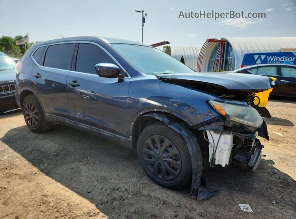 5N1AT2MV2GC750470 2016 NISSAN ROGUE Blue Przód prawy