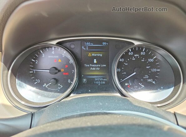 5N1AT2MV2GC783467 2016 NISSAN ROGUE White Instrument cluster view