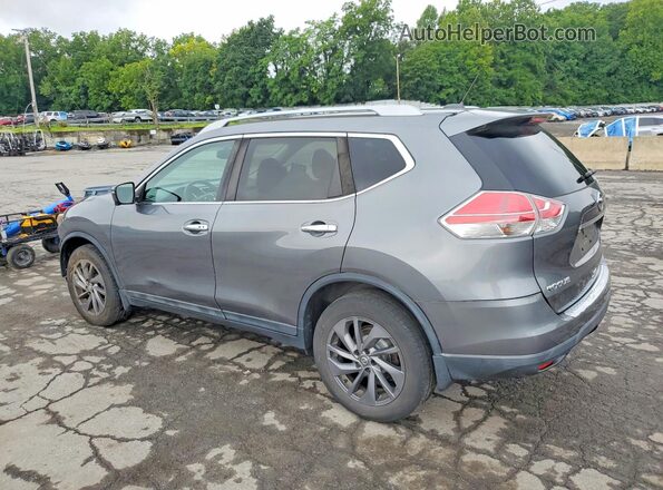 5N1AT2MV2GC802339 2016 NISSAN ROGUE Gray Trasero izquierdo