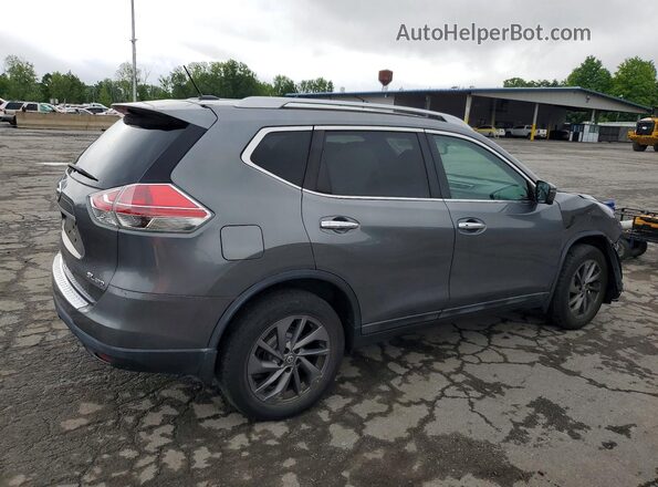 5N1AT2MV2GC802339 2016 NISSAN ROGUE Gray Trasero derecho
