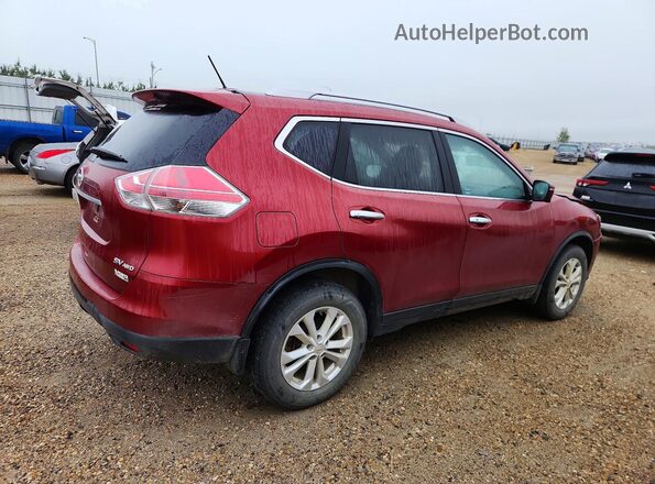 5N1AT2MV2GC898375 2016 NISSAN ROGUE Красный Задняя правая четверть