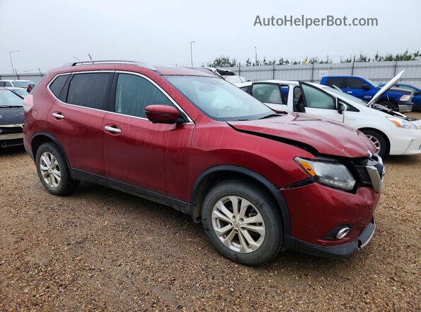 5N1AT2MV2GC898375 2016 NISSAN ROGUE Красный Передняя правая четверть