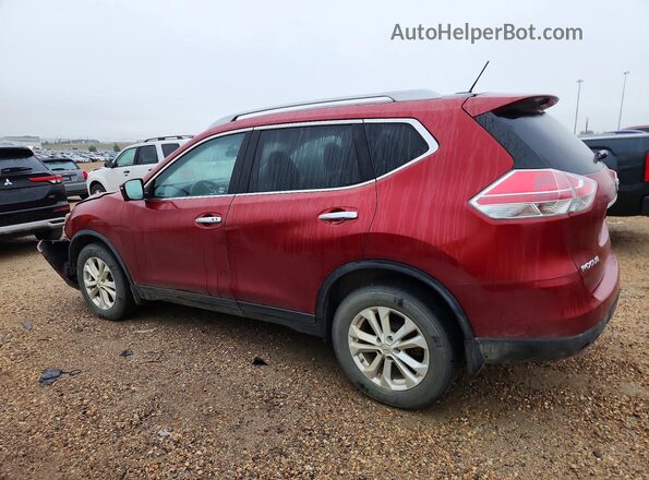 5N1AT2MV2GC898375 2016 NISSAN ROGUE Красный Задняя левая четверть
