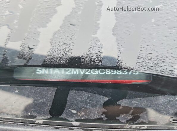 5N1AT2MV2GC898375 2016 NISSAN ROGUE Красный Вид наклейки с VIN-кодом