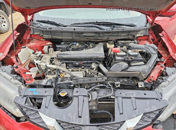5N1AT2MV2GC898375 2016 NISSAN ROGUE Красный Вид подкапотного пространства