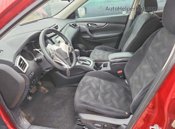 5N1AT2MV2GC898375 2016 NISSAN ROGUE Красный Вид салона спереди