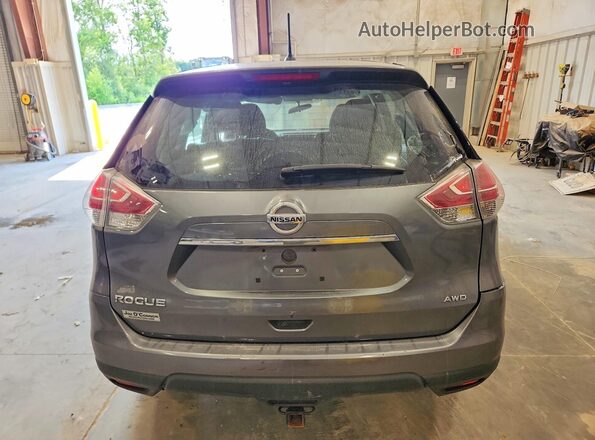 5N1AT2MV2GC913179 2016 NISSAN ROGUE Gray Rear view