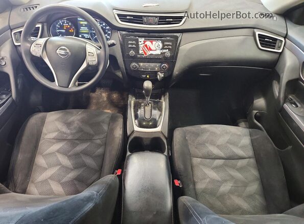 5N1AT2MV2GC913179 2016 NISSAN ROGUE Gray Dashboard view