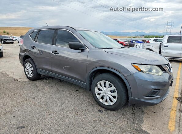 5N1AT2MV2GC924716 2016 NISSAN ROGUE Gray წინა მარჯვენა