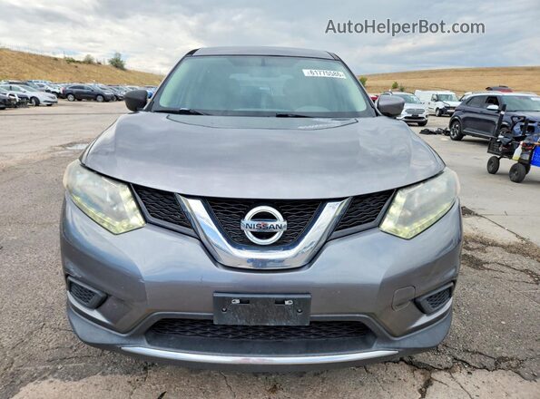 5N1AT2MV2GC924716 2016 NISSAN ROGUE Gray წინა ხედი