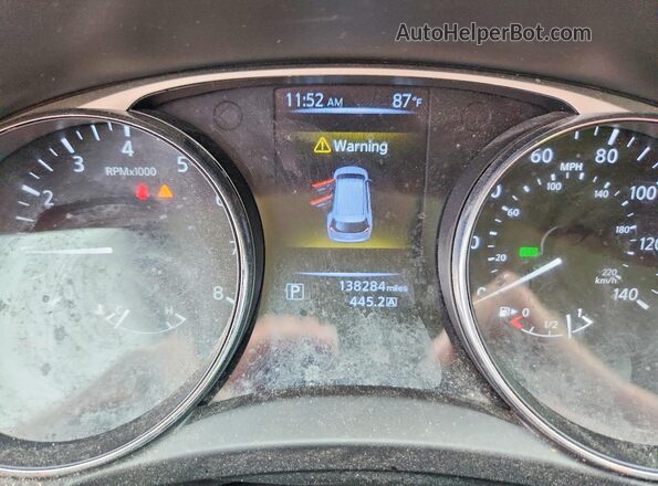 5N1AT2MV2GC924716 2016 NISSAN ROGUE Gray ხელსაწყოთა პანელის ხედი