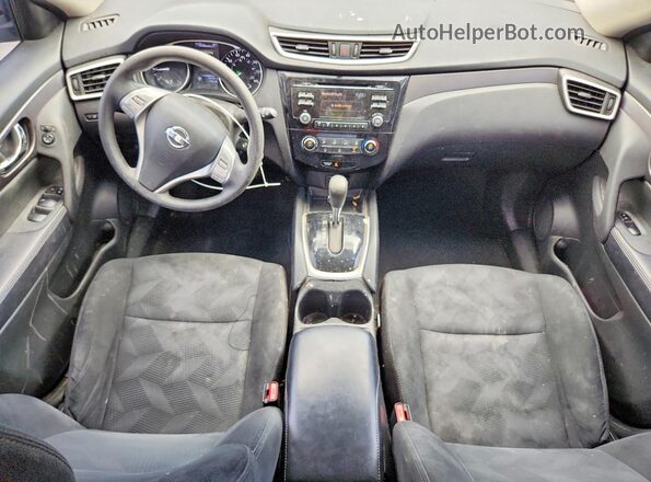 5N1AT2MV2GC924716 2016 NISSAN ROGUE Gray წინა პანელის ხედი