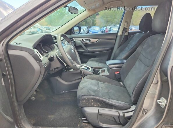 5N1AT2MV2GC924716 2016 NISSAN ROGUE Gray წინა სალონის ხედი