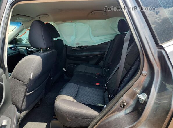 5N1AT2MV2HC795278 2017 NISSAN ROGUE Gray Rear seats view