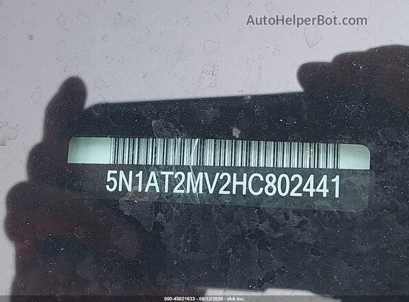 5N1AT2MV2HC802441 2017 NISSAN ROGUE Красный 