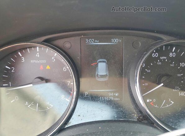 5N1AT2MV2HC846066 2017 NISSAN ROGUE Silver Instrument cluster view