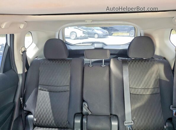 5N1AT2MV2HC846066 2017 NISSAN ROGUE Silver Rear seats view