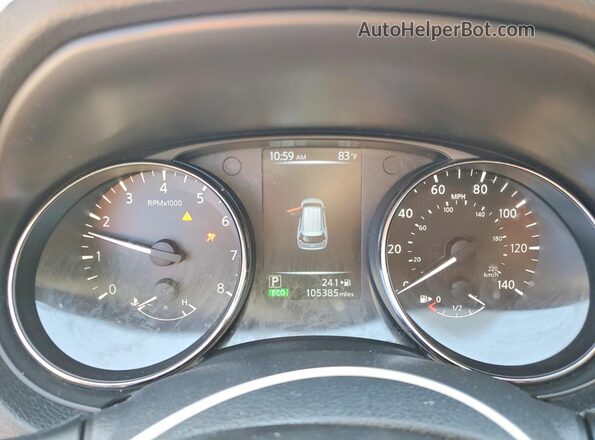 5N1AT2MV2HC872182 2017 NISSAN ROGUE Blue Սարքավորումների վահանակի տեսք