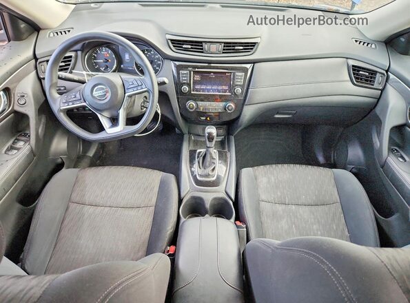 5N1AT2MV2JC715922 2018 NISSAN ROGUE Синий Вид панели приборов