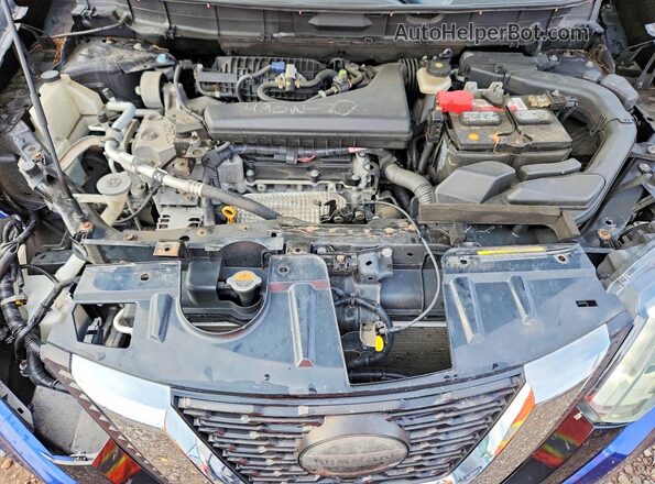 5N1AT2MV2JC715922 2018 NISSAN ROGUE Синий Вид подкапотного пространства