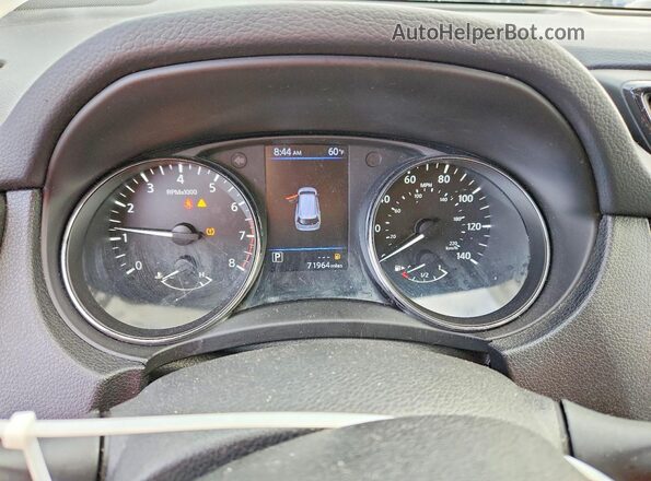 5N1AT2MV2JC715922 2018 NISSAN ROGUE Синий Вид щитка приборов