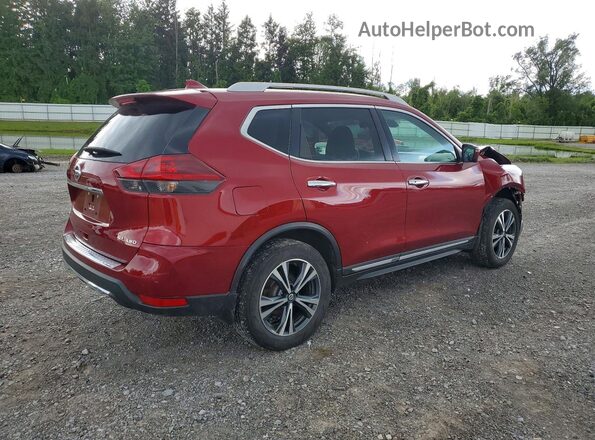 5N1AT2MV2JC736026 2018 NISSAN ROGUE Red Rear right