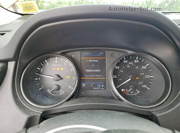 5N1AT2MV2JC736026 2018 NISSAN ROGUE Red Instrument cluster view