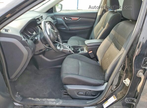 5N1AT2MV2JC786389 2018 NISSAN ROGUE Black Widok wnętrza z przodu