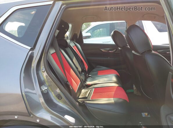 5N1AT2MV2JC841309 2018 NISSAN ROGUE Gray Vista de la etiqueta del VIN
