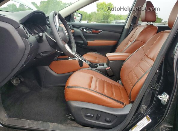 5N1AT2MV2KC724380 2019 NISSAN ROGUE Black Widok wnętrza z przodu