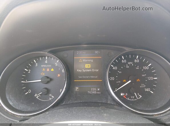 5N1AT2MV2KC828271 2019 NISSAN ROGUE Gray Вид задніх сидінь