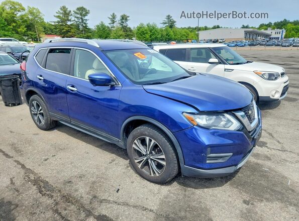 5N1AT2MV2LC779204 2020 NISSAN ROGUE Blue Delantero derecho