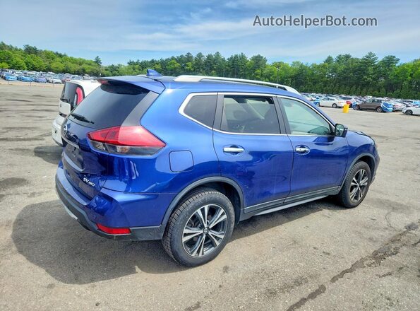 5N1AT2MV2LC779204 2020 NISSAN ROGUE Blue Trasero derecho