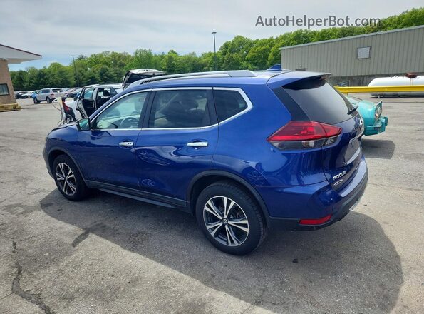 5N1AT2MV2LC779204 2020 NISSAN ROGUE Blue Trasero izquierdo