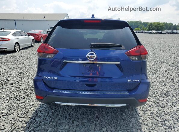 5N1AT2MV2LC803257 2020 NISSAN ROGUE Blue Widok z tyłu