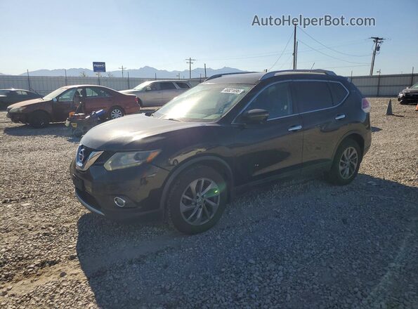 5N1AT2MV3GC740742 2016 NISSAN ROGUE Черный Задняя левая четверть