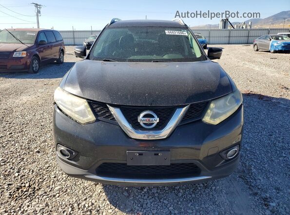 5N1AT2MV3GC740742 2016 NISSAN ROGUE Черный Вид задних сидений
