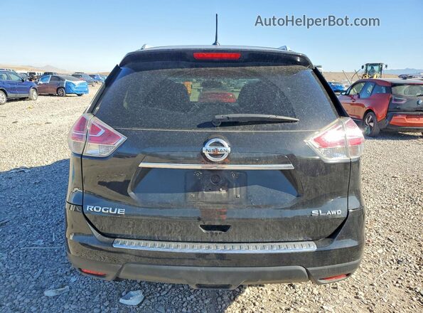 5N1AT2MV3GC740742 2016 NISSAN ROGUE Черный Вид задней части салона