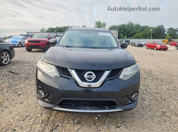 5N1AT2MV3GC784126 2016 NISSAN ROGUE Black Դիմացի տեսք