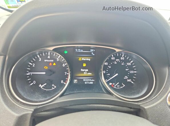 5N1AT2MV3GC815178 2016 NISSAN ROGUE White Instrument cluster view