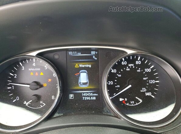 5N1AT2MV3GC840520 2016 NISSAN ROGUE Silver Вид щитка приладів