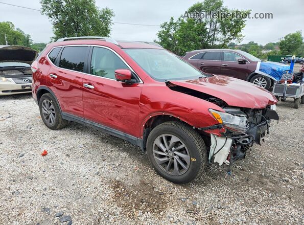 5N1AT2MV3GC851601 2016 NISSAN ROGUE Red Przód prawy