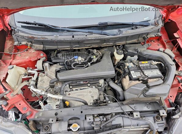 5N1AT2MV3GC851601 2016 NISSAN ROGUE Red Widok komory silnika