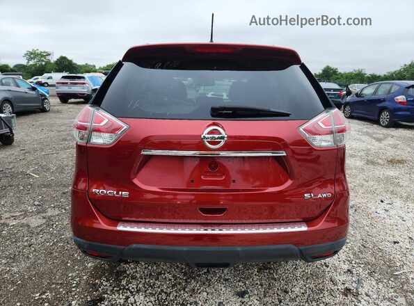 5N1AT2MV3GC851601 2016 NISSAN ROGUE Red Widok z tyłu