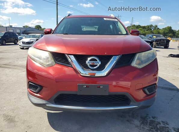 5N1AT2MV3GC890348 2016 NISSAN ROGUE Красный Вид спереди