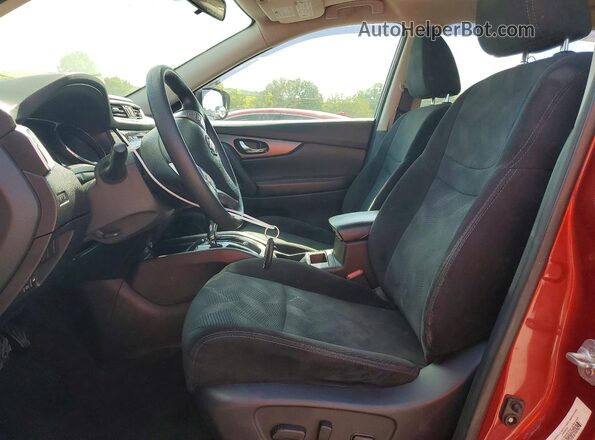 5N1AT2MV3GC890348 2016 NISSAN ROGUE Красный Вид салона спереди