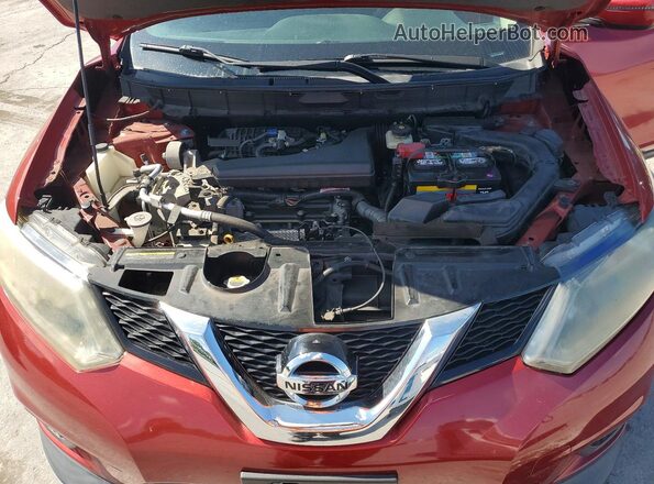 5N1AT2MV3GC890348 2016 NISSAN ROGUE Красный Вид подкапотного пространства